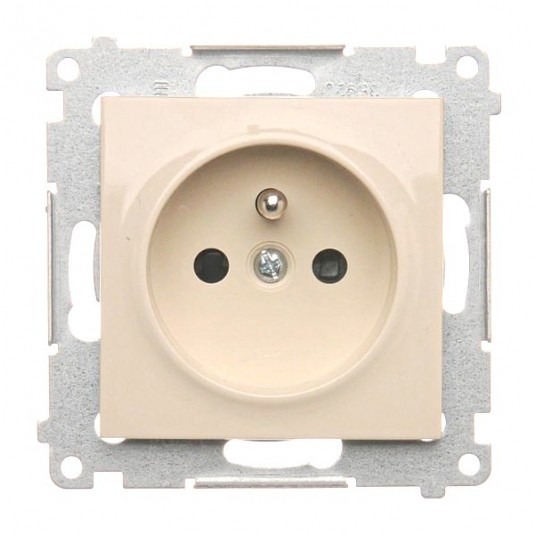 Simon54 Gniazdo pojedncze z/u kremowe -zdjęcie numer 1