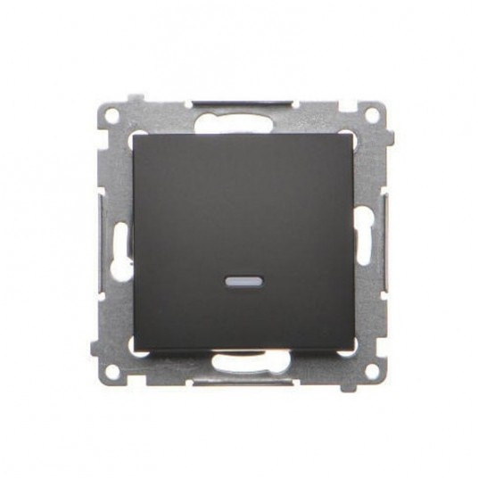 Simon54 Łącznik jednobiegunowy podświetl.czarny ma -zdjęcie numer 1