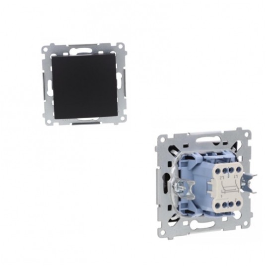 Simon54 Łącznik krzyżowy bez piktogramu cz. mat -zdjęcie numer 1