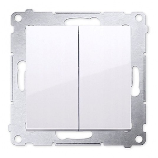 Simon54 Łącznik świecznikowy biały podwójny -zdjęcie numer 1