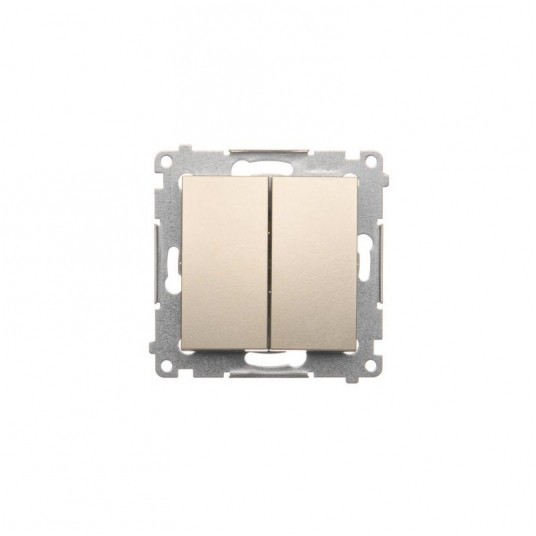 Simon54 Łącznik świecznikowy złoty mat podwójny -zdjęcie numer 1