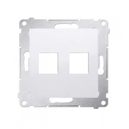 Simon54 Pokrywa gniazda 2xRJ45 biały -zdjęcie numer 1