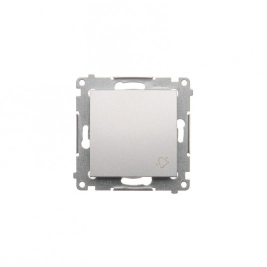 Simon54 Przycisk dzwonek srebrny mat -zdjęcie numer 1