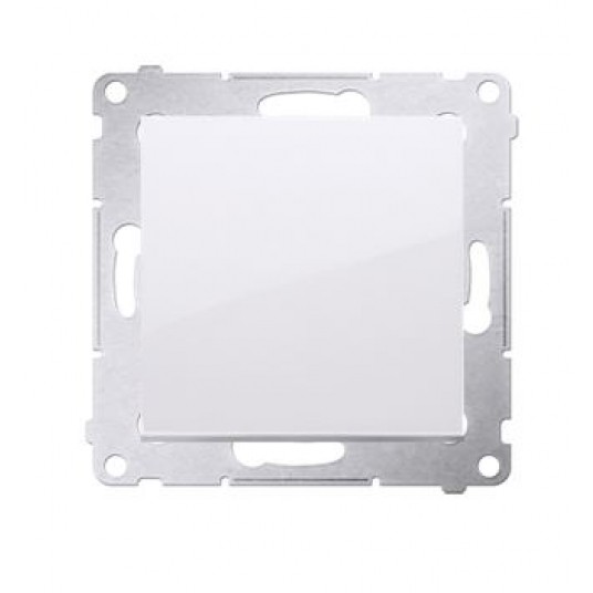 Simon54 Przycisk pojedyńczy zwierny biały -zdjęcie numer 1