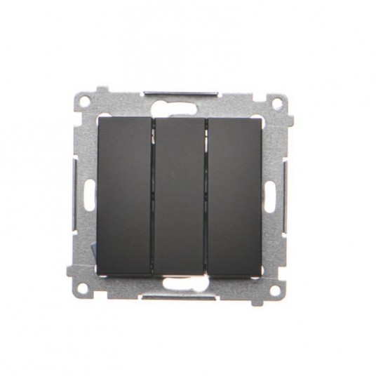 Simon54 Przycisk potrójny czarny mat -zdjęcie numer 1