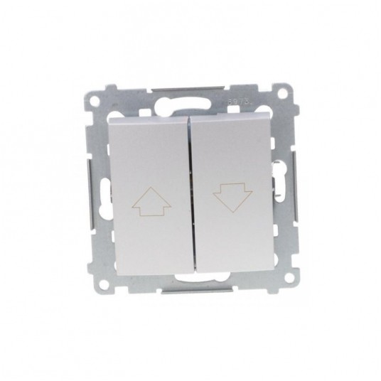 Simon54 Przycisk żaluzjowy srebrny mat -zdjęcie numer 1