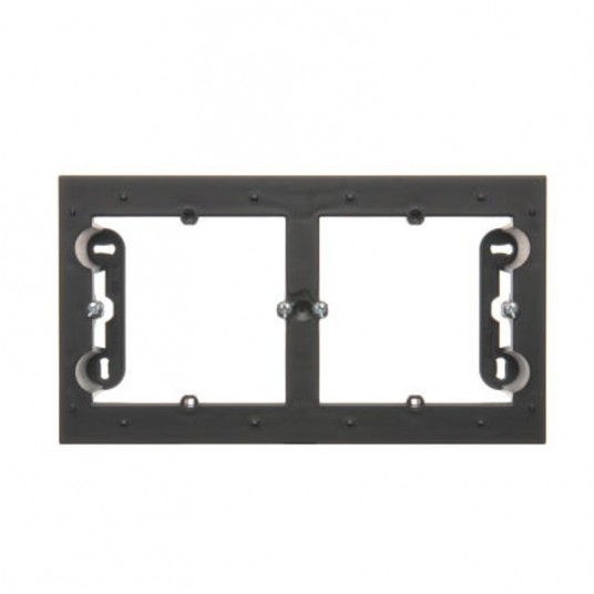 Simon54 Puszka natynkowa podwójna czarny mat -zdjęcie numer 1