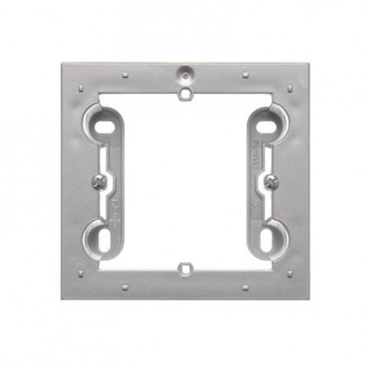 Simon54 Puszka natynkowa pojedyńcza srebrny mat -zdjęcie numer 1