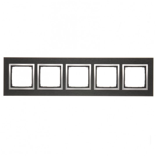 Simon54 Ramka pięciokrotna INOX YIN NATURE-METAL -zdjęcie numer 1