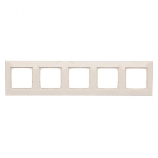 Simon54 Ramka pięciokrotna złoty mat 5 pól -zdjęcie numer 1