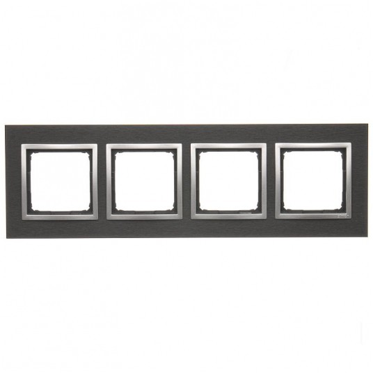 Simon54 Ramka poczwórna INOX YIN NATURE-METAL -zdjęcie numer 1