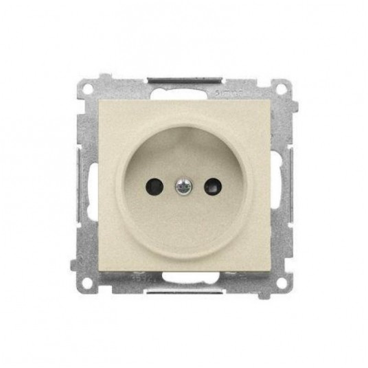 Simon55 gniazdo wtycz. poj.bez uziem.Szampański ma -zdjęcie numer 1