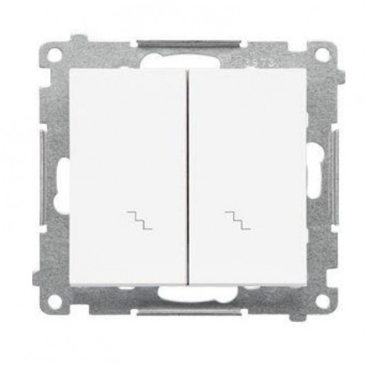 Simon55 łącznik schodowy podwójny biały -zdjęcie numer 1