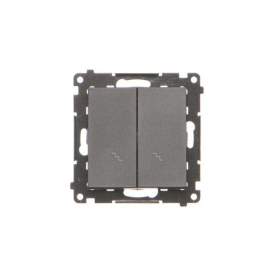 Simon55 łącznik schodowy podwójny czarny mat -zdjęcie numer 1