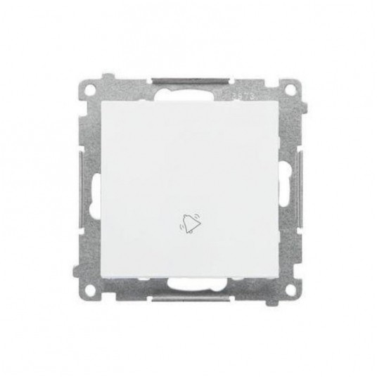 Simon55 przycisk dzwonek biały mat -zdjęcie numer 1