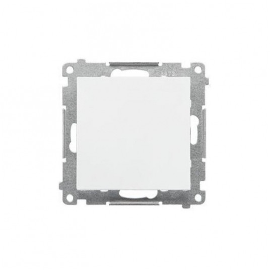 Simon55 przycisk poj. zwierny bez pikto biały mat -zdjęcie numer 1