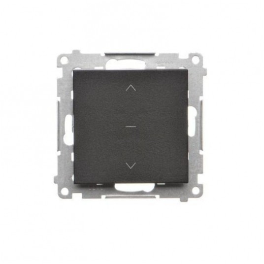 Simon55 Przycisk żaluzjowy 10A 250V czarny mat -zdjęcie numer 1