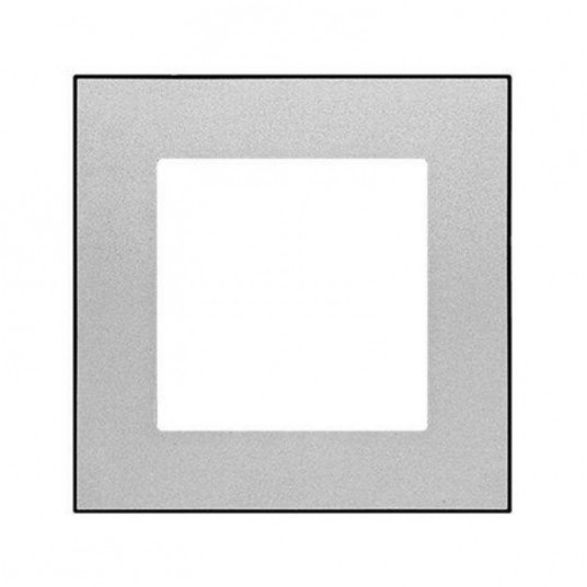 Simon55 Ramka 1-krotna DUO alu/czarna TRD1.149/143 -zdjęcie numer 1