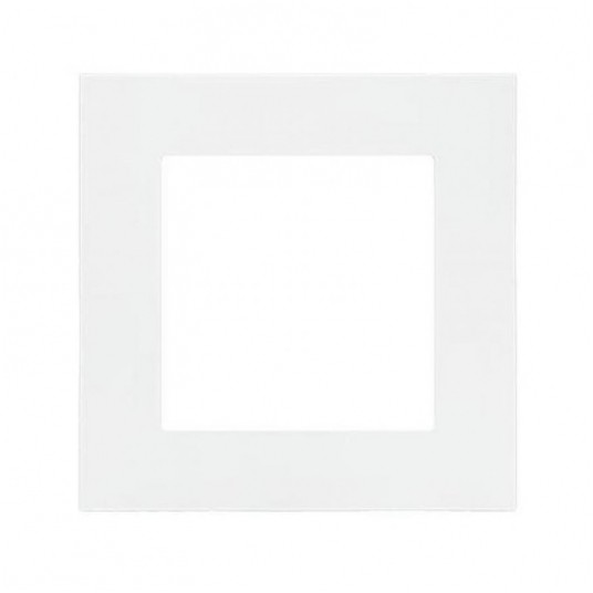Simon55 Ramka 1-krotna LINE Biały mat TR1/111 -zdjęcie numer 1