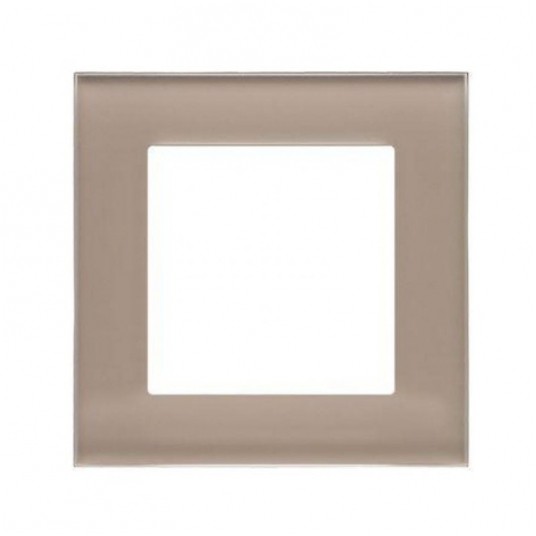 Simon55 Ramka 1-krotna Nature Szkło mrożone beżowe -zdjęcie numer 1