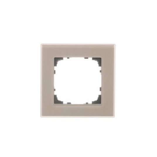 Simon55 Ramka 1-krotna Nature Szkło mrożone biała -zdjęcie numer 1