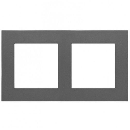 Simon55 Ramka 2-krotna LINE Graft mat TR2/116 -zdjęcie numer 1