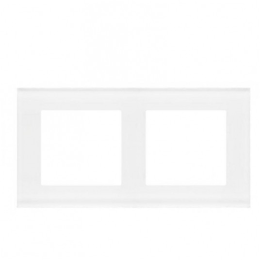 Simon55 Ramka 2-krotna Nature Szkło mrożone czarne -zdjęcie numer 1