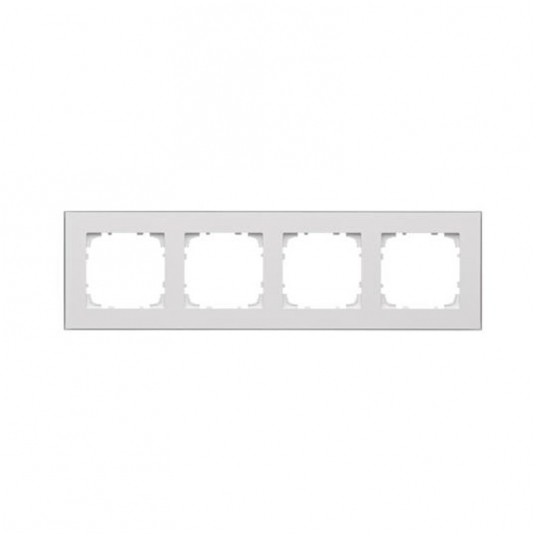 Simon55 Ramka 4-krotna DUO biała/złota TRD4.166/11 -zdjęcie numer 1