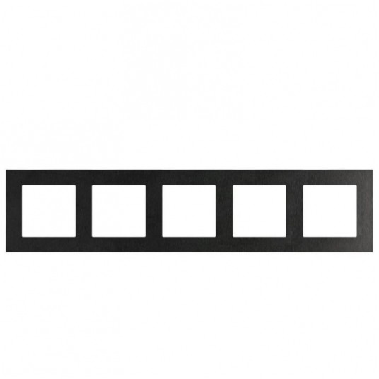 Simon55 Ramka 5-krotna Nature INOX czarny -zdjęcie numer 1