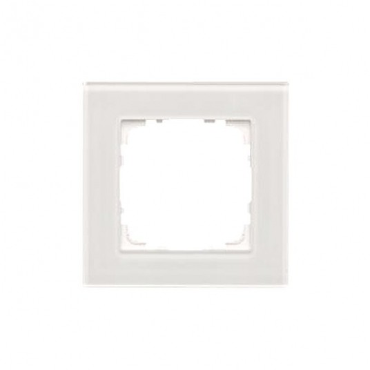 Simon55 Ramka pojedyńcza szkło classic białe -zdjęcie numer 1