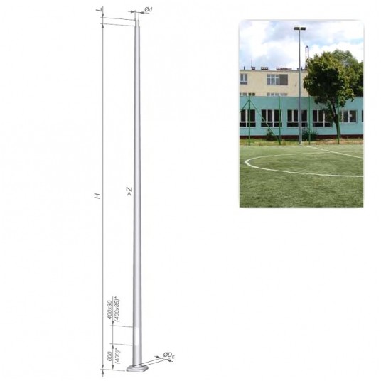 Słup stożkowy 6m S-60PC-3 -zdjęcie numer 1