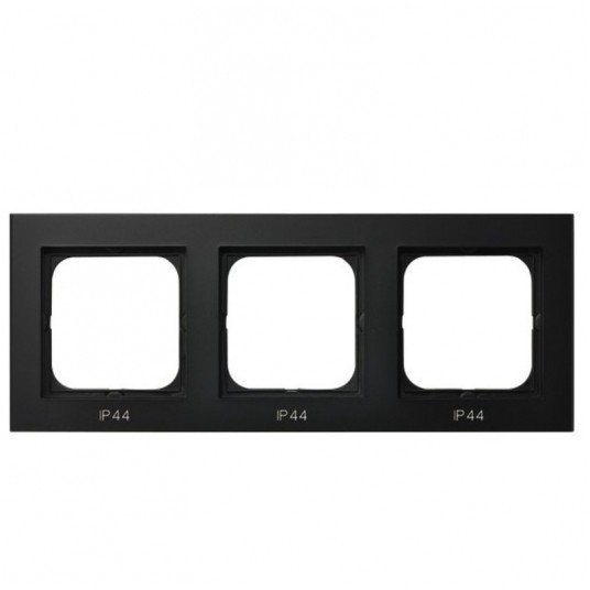 SONATA Ramka potrójna czarny met -zdjęcie numer 1