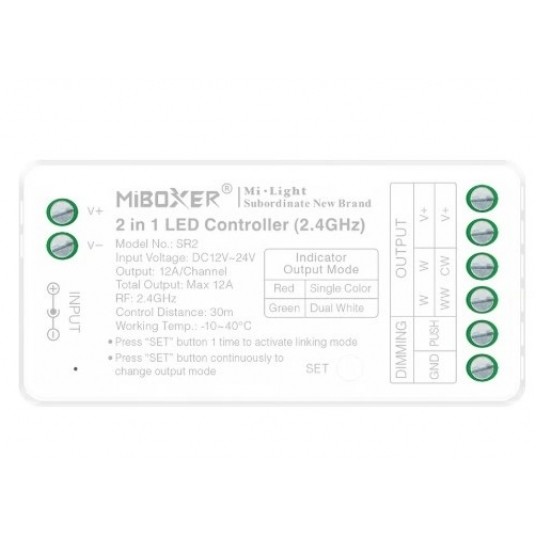 Sterownik LED Mi MONO 12-24V 6/12A FUT035S+ push -zdjęcie numer 1