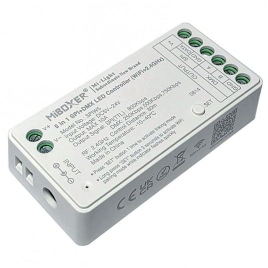 Sterownik Miboxer SPIW5 WiFi RF 2.4G + DMX -zdjęcie numer 1
