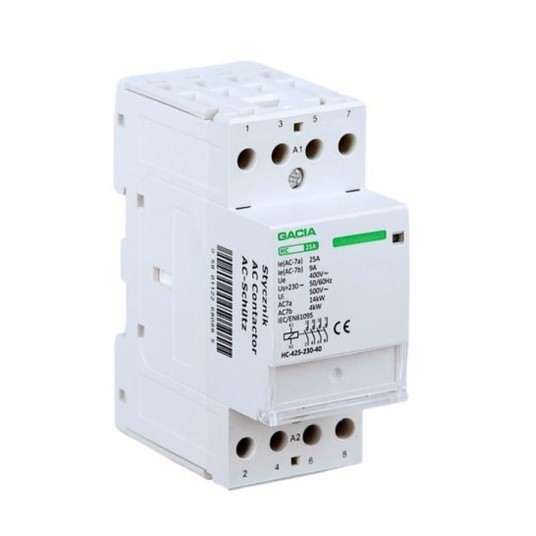 Stycznik modułowy VCX 4P 25A 4NO 230V GACIA -zdjęcie numer 1