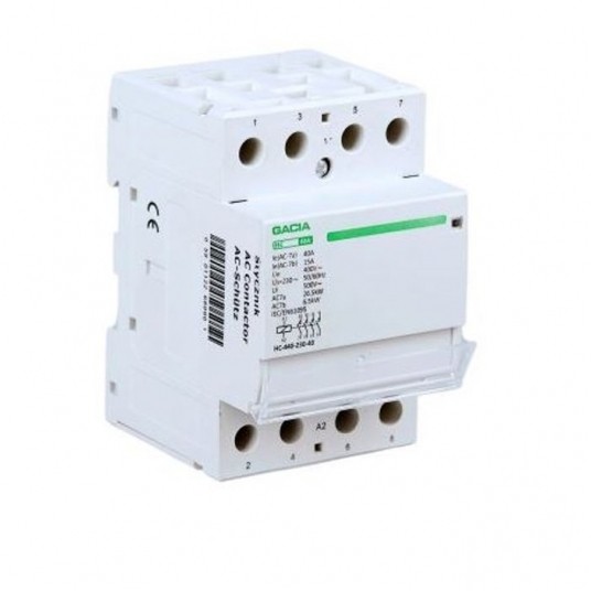 Stycznik modułowy VCX 4P 40A 4NO 230V GACIA -zdjęcie numer 1
