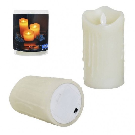 Świeca woskowa LTC LED 7,5x15cm -zdjęcie numer 1