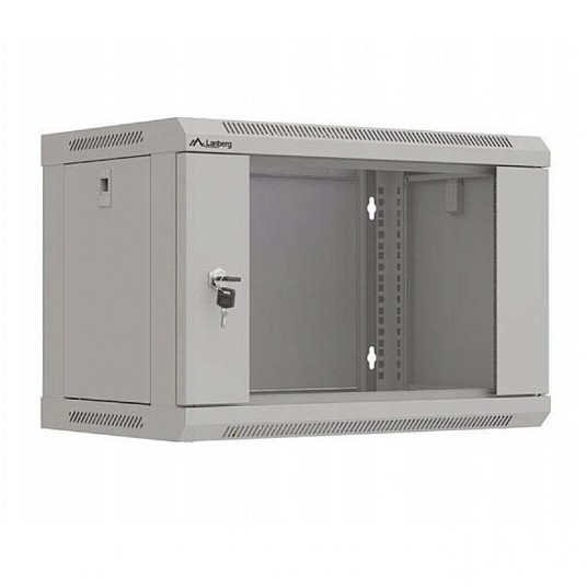 Szafa RACK wisząca 19" 6U 540x350mm szara -zdjęcie numer 1