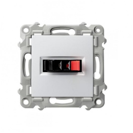 Szafir Gniazdo głośnikowe poj. GG-1Z/m/00 białe -zdjęcie numer 1