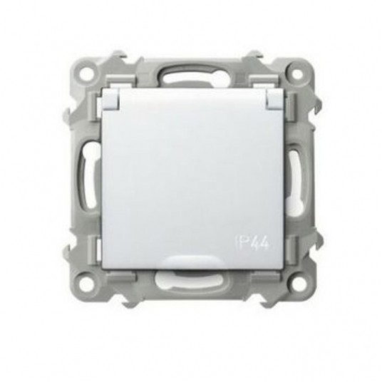 Szafir Gniazdo IP44 GPH-1ZZ/m/00/w z uziem. biały -zdjęcie numer 1