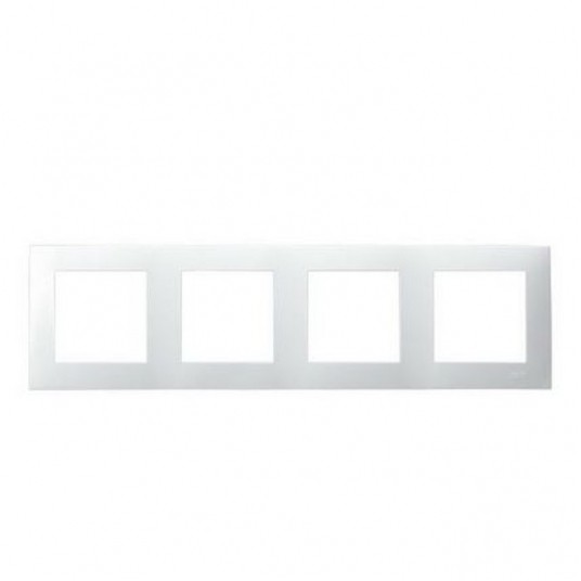 Szafir Ramka poczwórna R-4Z/00 biały -zdjęcie numer 1