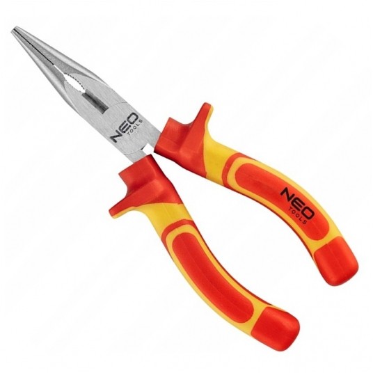 Szczypce wydłużone proste 180mm 1000V CrV -zdjęcie numer 1