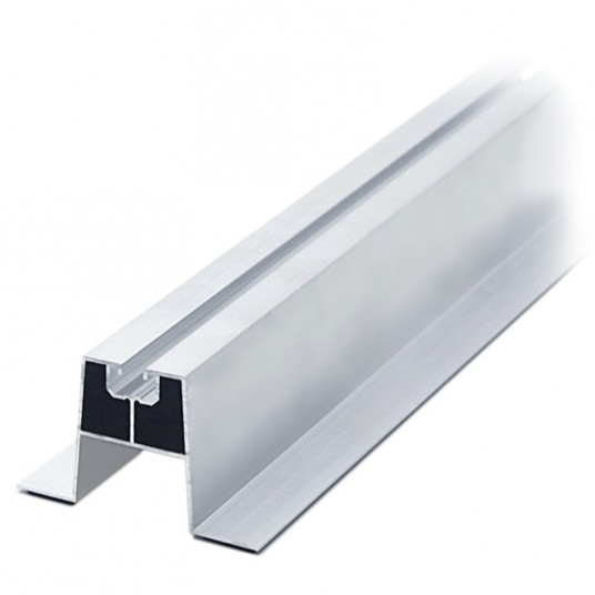 Szyna ALU montażowa trapezowa 100x60mm paneli 1mb -zdjęcie numer 1