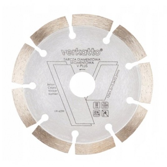 Tarcza diamentowa 125x1,8x22,23mm Verkatto VR-6099 -zdjęcie numer 1