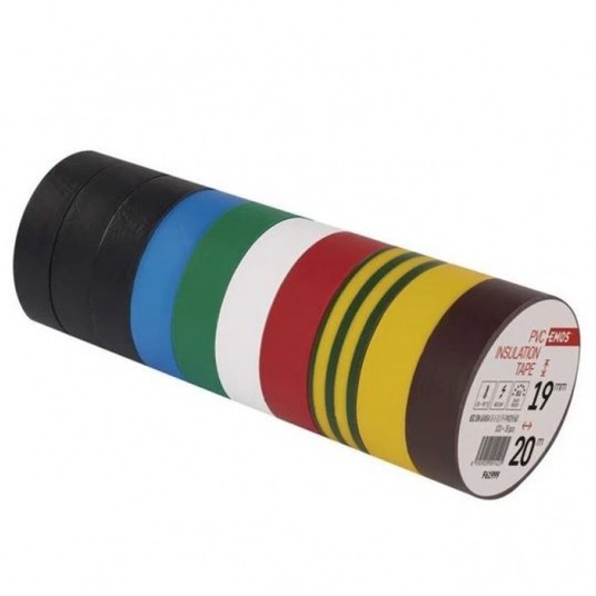 Taśma izolacyjna zestaw 10szt. multikolor -zdjęcie numer 1