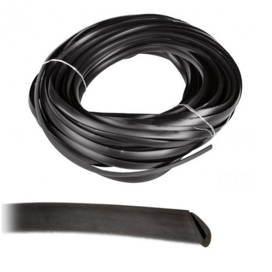 Taśma ochronna OKU 4/2 PCV czarna 25m osłona -zdjęcie numer 1