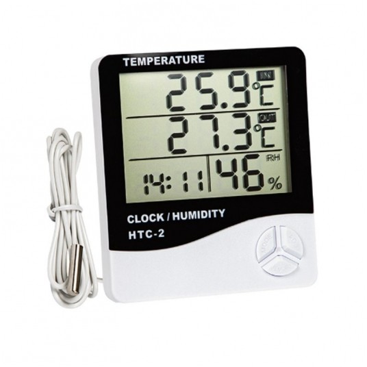 Termo-higrometr HTC-2 stacja pogodowa -zdjęcie numer 1