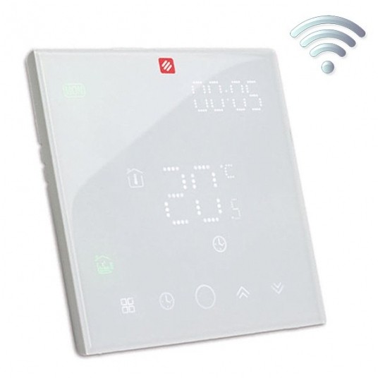 Termostat DH NJ-003 WiFi mleczne szkło DreamHeat -zdjęcie numer 1