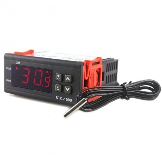 Termostat STC-1000 LED do zabudowy 220V AC -zdjęcie numer 2