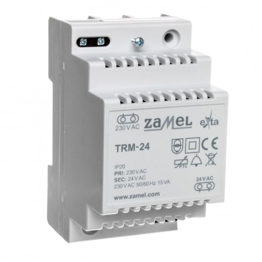 Transformator 230/24VAC 15VA IP20 TH35 TRM-24 -zdjęcie numer 1